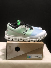 On Cloud 6 Push Sneakers in Green, Blue and Black