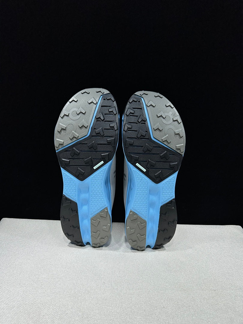 On Cloudsurfer Trail 2 Trail Running Shoes, Grey/Blue