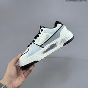 MLB Chunky Liner Low-Top Sneakers, White and Pink