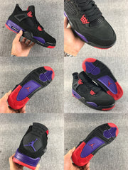 Jordan Air Jordan 4 Raptors Black Purple Red Sneakers