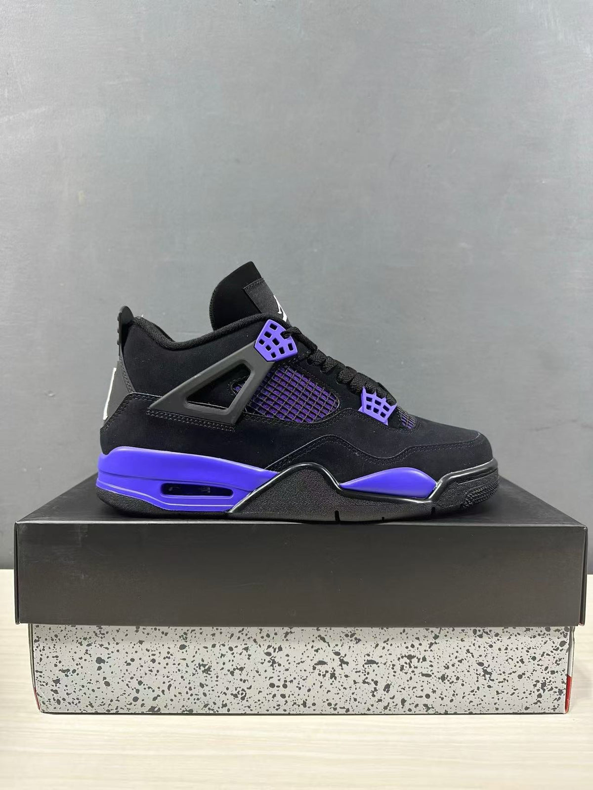 Jordan Air Jordan 4 Retro Black Blue Sneakers CT8527-018