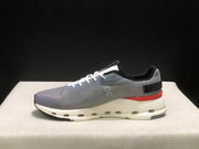 On Cloudnova Form 2 Sneakers in Fog Gray and Red