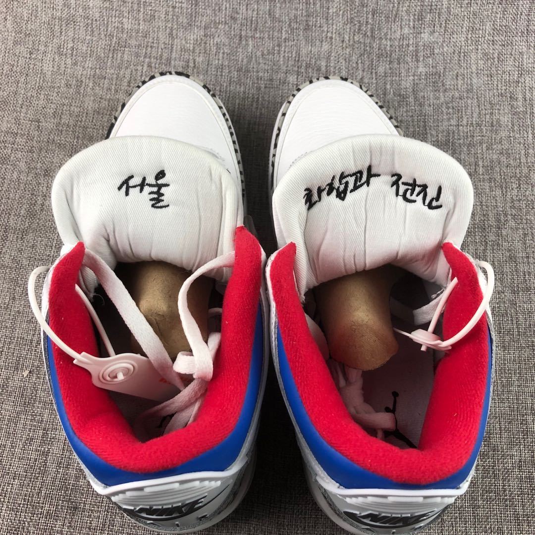 Jordan Air Jordan 3 Seoul White Blue Red AV8370-100