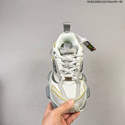 Balenciaga Monday Low-Top Sneakers in Gray and White