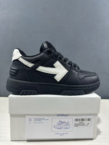 Off-White Out Of Office Low-Top Sneakers Black White OMAI89C99LEA0191001