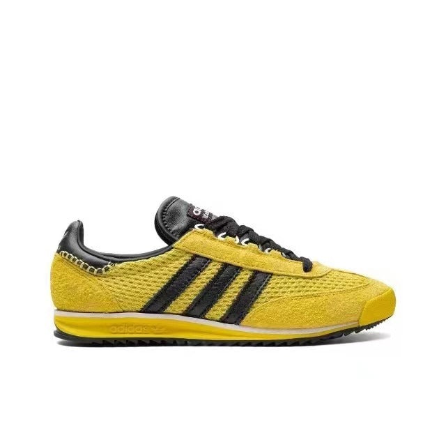 Adidas IH9906 Yellow Three-Stripe Sneakers