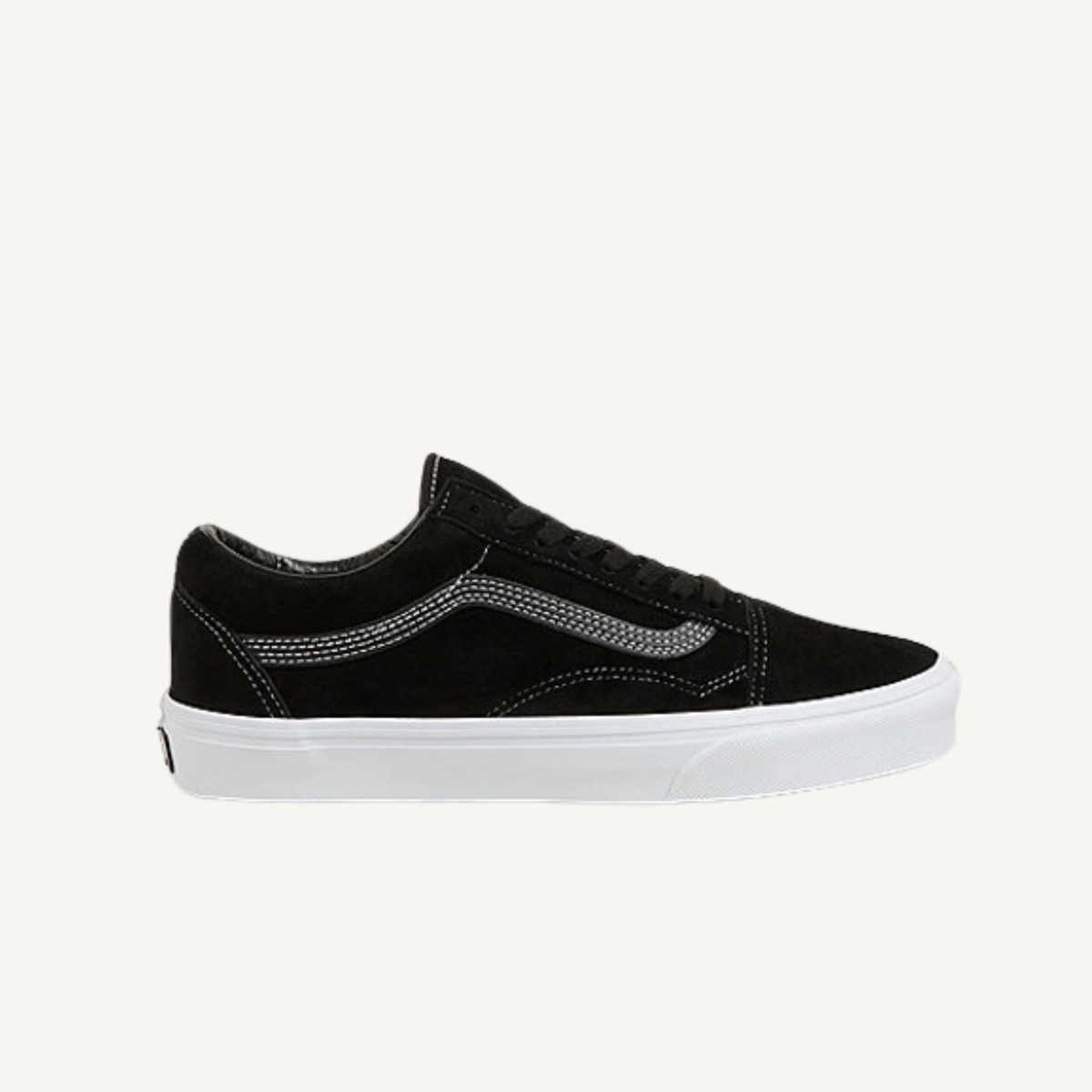 Vans Mens Black Old Skool Pig Suede Sneakers, VN0A2Z42BLK