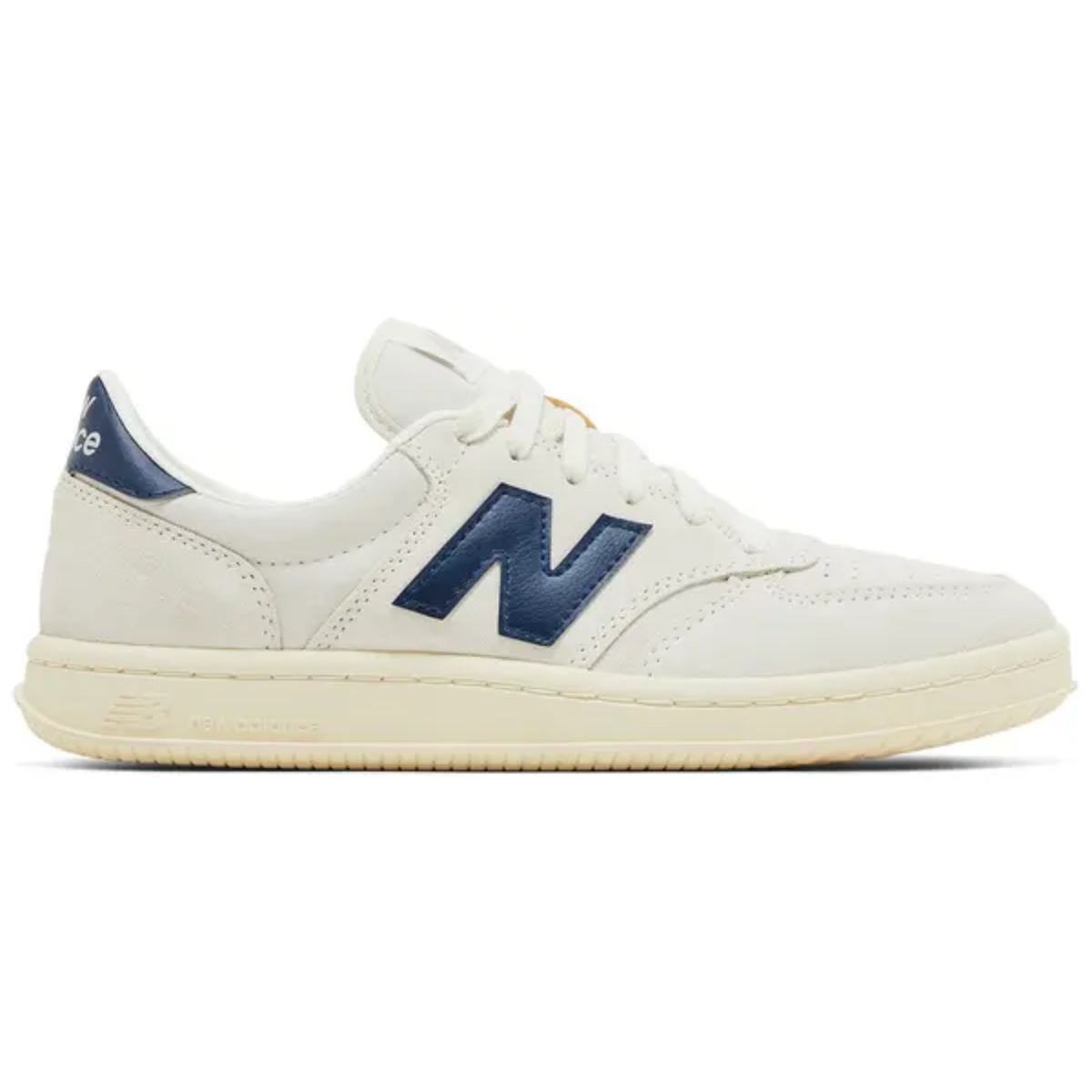 New Balance Men's Cream T500 'Sea Salt Navy Angora Sneakers, CT500CF