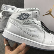 Air Jordan 1 Mid Unite Totale White Sneakers CI9100-100