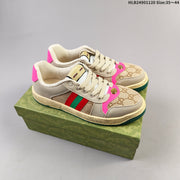 Gucci Distressed Screener Low-Top Sneakers