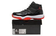 Air Jordan 11 Retro High Black Red Basketball Sneakers