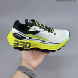 Kailas FUGA EX330 Trail Running Shoes, White and Neon Yellow