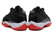 Jordan Air Jordan 11 Retro Low Black and Red Sneakers