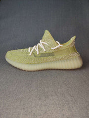 Yeezy 350 V2 Knit Sneakers in Olive Green and Cream