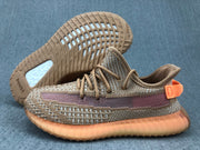 Yeezy 350 V2 Kids Sneakers in Beige and Orange