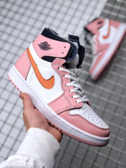 Jordan 1 High Zoom CMFT Pink White Orange Sneakers CT0979-601