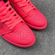 Air Jordan 1 Mid Sneakers Pink Black Volt AQ9131-600