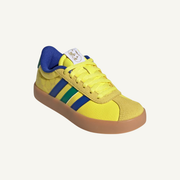 Adidas Kids Yellow/Blue/Green VL Court Sneakers, KI3123
