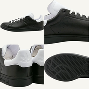 Adidas Originals Men's Black/White Stan Smith Lux Sneakers, JH9719 (No Box)