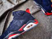 Air Jordan 6 Retro Sneakers Navy Red White