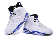 Jordan Air Jordan 6 High-Top Sneakers White and Blue