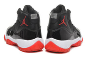 Air Jordan 11 Retro High Black Red Basketball Sneakers