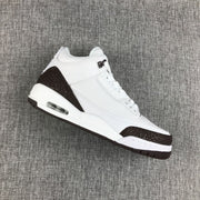 Air Jordan 3 Retro Mocha White and Brown Sneakers