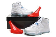 Jordan Air Jordan 11 Retro High-Top Sneakers in White and Blue