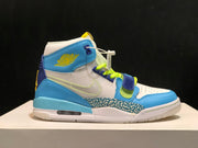 Air Jordan Legacy 312 Fly High-Top Sneakers, White and Blue
