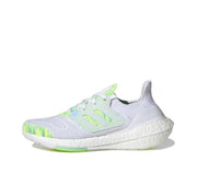 adidas UltraBoost 22 GX5926 White and Green Running Shoes