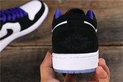 Air Jordan 1 Low White Black Concord Sneakers 553558-108
