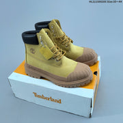 Timberland Yellow High-Top Lace-Up Boots