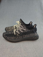 Yeezy 350 V2 Knit Sneakers in Black and Cream