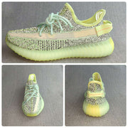 Yeezy 350 V2 Knit Sneakers in Lime Green and Mint