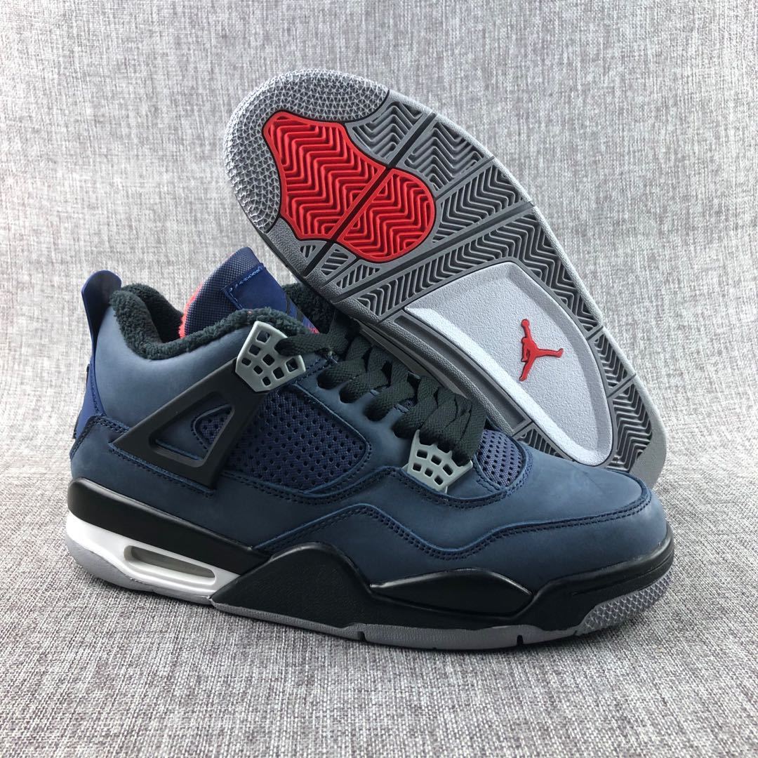 Jordan Air Jordan 4 Little Eminem Navy Sneakers