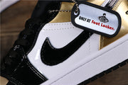Jordan 1 Low Black Gold Sneakers CQ9447-700