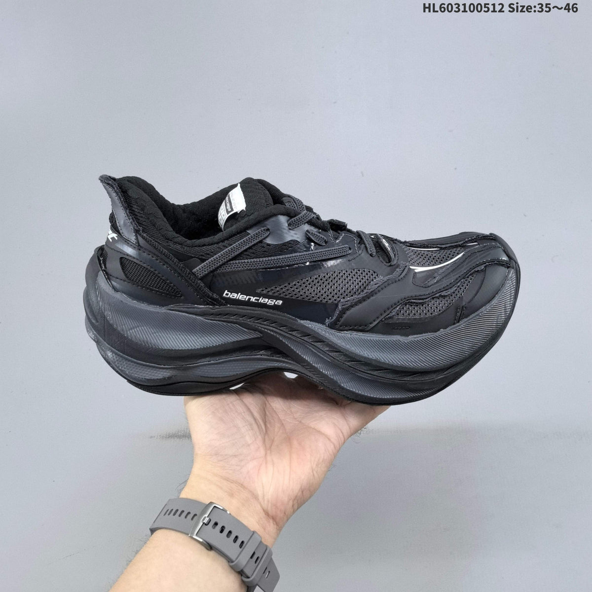 Balenciaga Triple S 2 Sneaker in Charcoal Gray