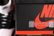Air Jordan 1 Satin Black Toe High-Top Sneakers