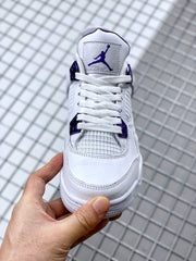 Jordan Air Jordan 4 Court Purple White and Purple Sneakers