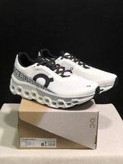 On Cloudmonster 2 Running Shoes, White/Silver