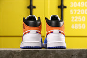 Jordan 1 High Blue Orange White Sneakers 852542-146