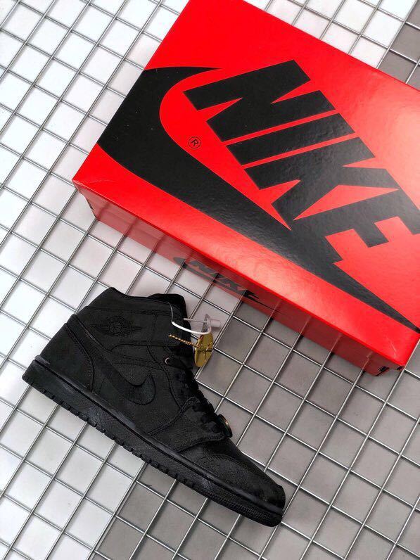 CLOT x Air Jordan 1 Mid Fearless Black Sneakers