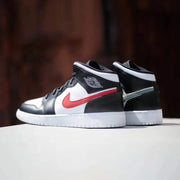 Jordan Air Jordan 1 Mid Four-Color Swoosh Sneakers