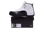 Jordan Air Jordan 12 Retro White and Black High-Top Sneakers