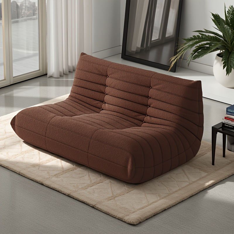 Adult Bean Bag Chair - Teddy Velvet Sofa Bed, Modern and Comfortable Lazy Sofa, Couple Sofa, Armless Cushioned Floor Chair, Suitable for A Variety Of Room Types, Game Sofa, Balcony Tatami, Multi-person Sofa Bed
