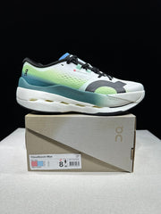 On Cloudboom Max Running Shoes, White and Green