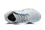 On Cloudmonster 3 Running Shoes – White and Light Blue