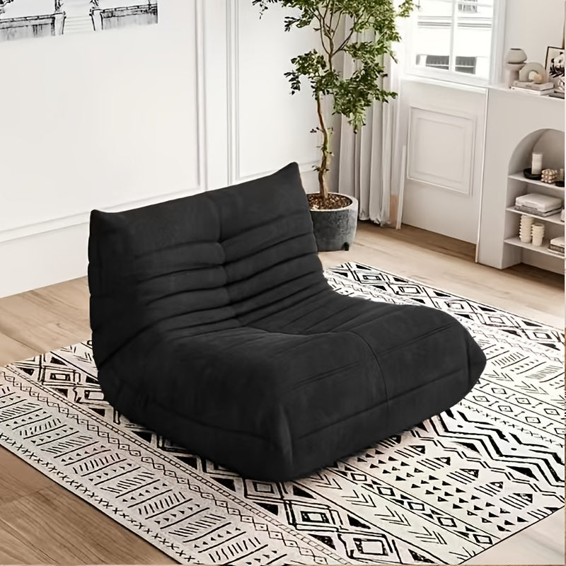Adult Bean Bag Chair - Teddy Velvet Sofa Bed, Modern and Comfortable Lazy Sofa, Couple Sofa, Armless Cushioned Floor Chair, Suitable for A Variety Of Room Types, Game Sofa, Balcony Tatami, Multi-person Sofa Bed