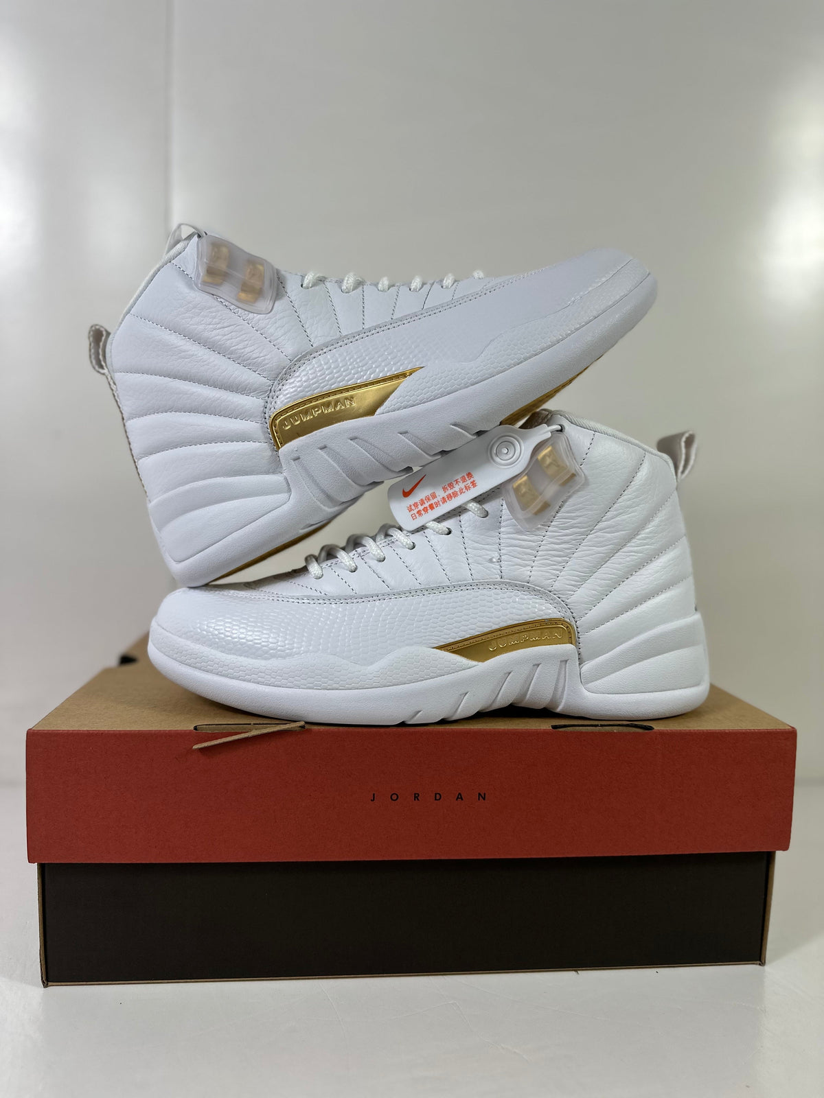 Jordan Air Jordan 12 Phantom White Metallic Gold Sneakers FD9101-007