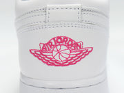 Jordan Air Jordan 1 Low White and Pink Sneakers